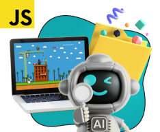 Язык программирования JavaScript + AI. Проектное обучение + геймификация + AI-помощники - КИБЕРшкола программирования для детей, компьютерные курсы для школьников, начинающих и подростков - KIBERone г. Мурино