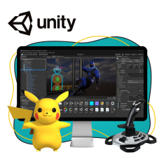 Мир игр на Unity 2D на популярном движке + AI-помощники - КИБЕРшкола программирования для детей, компьютерные курсы для школьников, начинающих и подростков - KIBERone г. Мурино