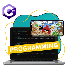 Программирование на C#. Удивительный мир 2D-игр - КИБЕРшкола программирования для детей, компьютерные курсы для школьников, начинающих и подростков - KIBERone г. Мурино