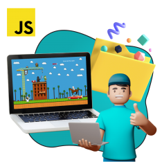 Программирование на JavaScript. Учимся создавать игры! - КИБЕРшкола программирования для детей, компьютерные курсы для школьников, начинающих и подростков - KIBERone г. Мурино